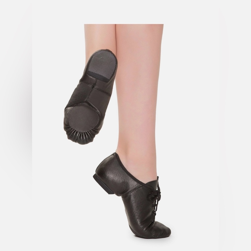 New in box Revolution Dancewear Split Sole Leather Jazz Shoe 421